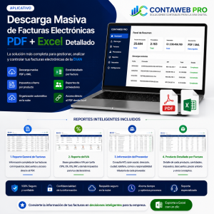 Aplicativo en la Nube Descarga Masiva de Facturas PDF + Excel Detallado