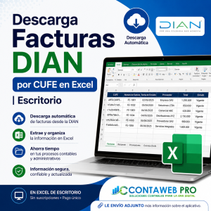 Descarga Facturas DIAN por CUFE en Excel | Escritorio