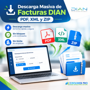 Aplicativo Descarga Masiva de Facturas DIAN | PDF, XML y ZIP