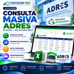 Consulta Masiva ADRES en Excel | Afiliaciones BDUA