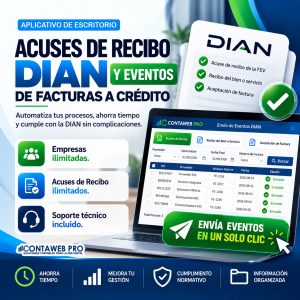 Acuses de Recibo DIAN y Eventos Facturas a Credito